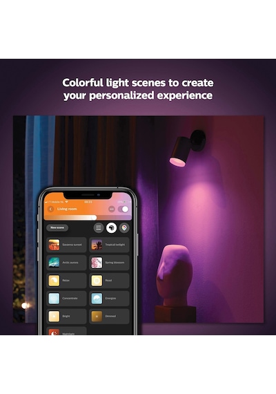 Philips Hue WCA Fugato Akıllı Led Spot Lamba 1x5.7W (Siyah)