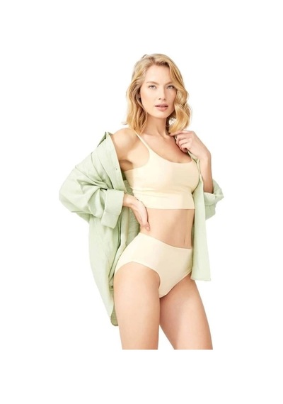 Cottonhill Basic Açık Ten Rengi %95 Pamuklu Geniş Kenarlı Külot Ten