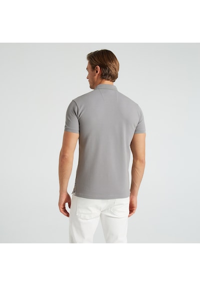 Nautica Nautıca Erkek Gri Slım Fıt Kısa Kollu Polo K35052T 0Hf Gri