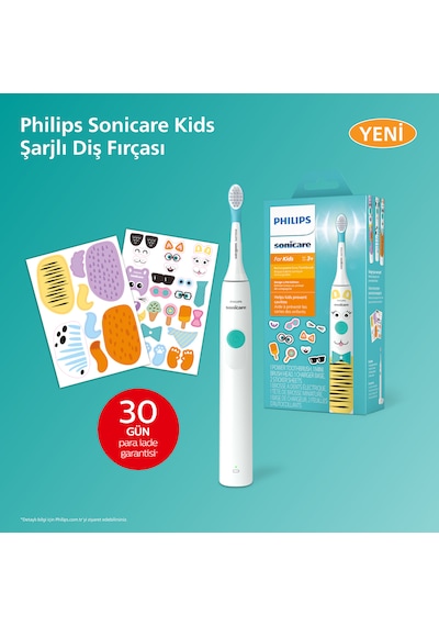 Philips Sonicare For Kids Şarjlı Diş Fırçası Çocuklar Için Sticker Hediyeli / Hassas Sonic Fırça - HX3601/01 Philips Sonicare For Kids Şarjlı Diş Fırçası Çocuklar Için Sticker Hediyeli / Hassas Sonic Fırça - HX3601/01