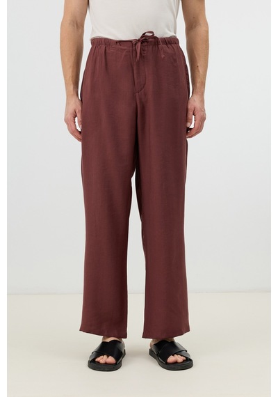 Antioch Modal Karışımlı Relaxed Erkek Pantolon Bordo