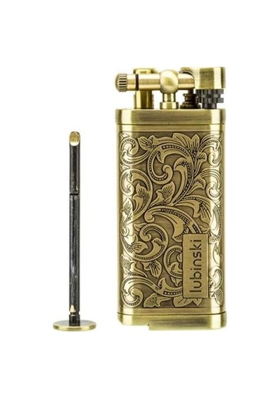 Lubinski Yeni Stil Metal Gold İşleme Pipo Çakmağı Lb-116