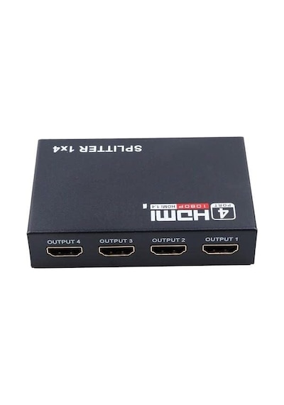 Primex Px-5004 4 Port Hdmı Splitter, 1 Giriş 4 Çıkış Adaptörlü Hdmı Çoklayıcı, 1080p 2k 4k Fhd