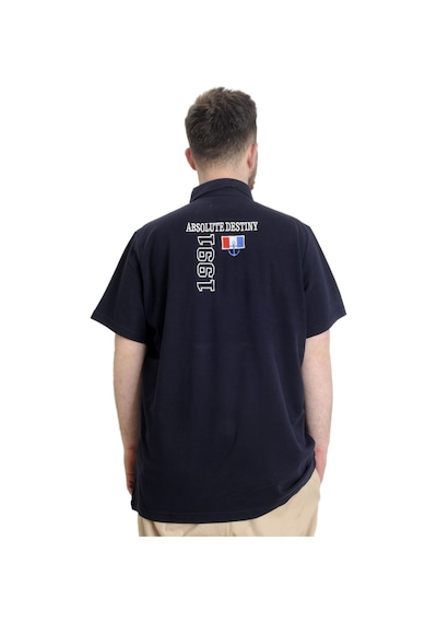 Mode Xl Büyük Beden Erkek T-Shirt Polo Absolute Destıny 23335 Lacivert 001