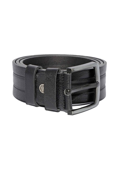 Süzer Deri Siyah Hakiki Deri Desenli Model 4.5 Cm.lik Unisex Spor Kot Kemer Siyah