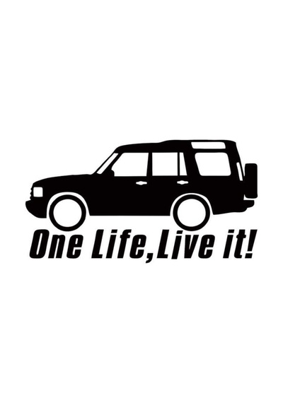 One Life Live It Jeep 4x4 Stickeri 2 Adet Siyah