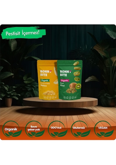 Organik Çıtır Kavun & Kurutulmuş Kivi İkili Paketi Diğer