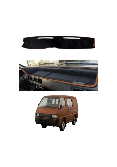 Mitsubishi - L300 1986-1993 Uyumlu Torpido Koruma Kılıfı - Kahverengi Şeritli