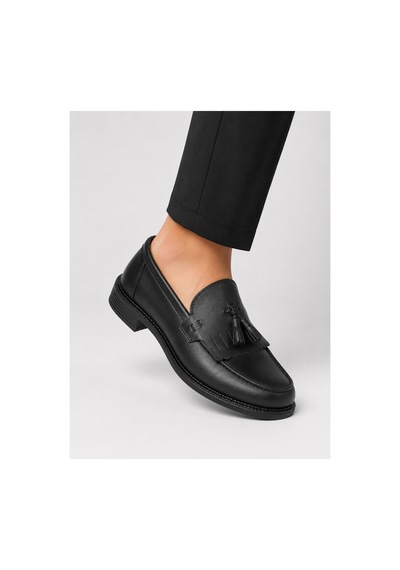Yalçın Erkek Siyah Püsküllü Loafer Ayakkabı Klasik Günlük Rahat Bağcıksız Mokasen Casual Siyah - 905434114 Siyah
