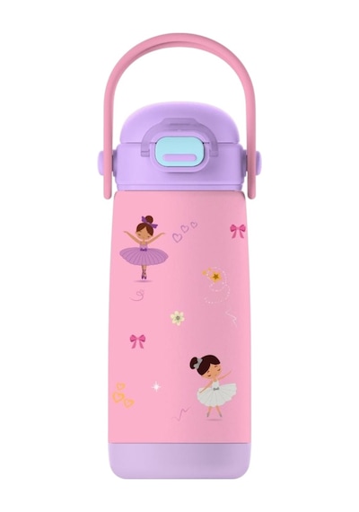 Sipnjoy - Sipsquad Plus Çocuk Su Termosu 480 Ml - Ballerina Sparkle