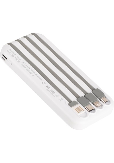 İxtech 10.000 Mah Powerbank Kablosuz Şarj Cihazı Beyaz Ix-pb025