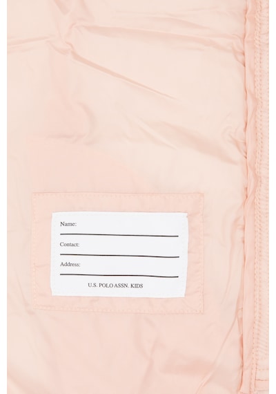 U.S. Polo Assn. Kız Çocuk Açık Pembe Kapitone Şişme Yelek 50313149-VR078