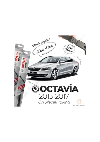 Skoda Octavia Muz Silecek Takımı 2013-2017 Bosch Aeroeco N11.4342