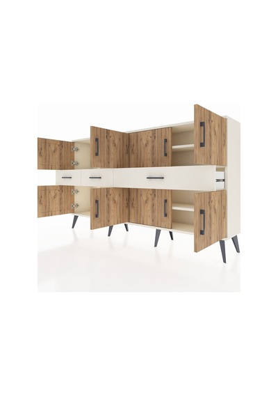Arges Konsol 5 Raflı 3 Çekmeceli 8 Kapaklı 176x30x99 Aytaşı-çam/aytaşı Atlas Çam/aytası - Aytası Arges Konsol 5 Raflı 3 Çekmeceli 8 Kapaklı 176x30x99 Aytaşı-çam/aytaşı Atlas Çam/aytası - Aytası