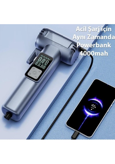 Zhltools St-5530 Dijital Şarjlı Araç Lastik Hava Şişirme Pompası Power Bank Penere Kırıcı