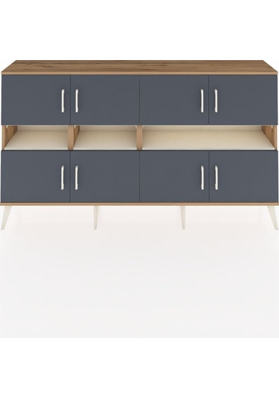 Arges Konsol 8 Raflı 8 Kapaklı 176x30x99 Çam-antrasit/aytaşı Antrasıt/aytası - Atlas Çam Arges Konsol 8 Raflı 8 Kapaklı 176x30x99 Çam-antrasit/aytaşı Antrasıt/aytası - Atlas Çam