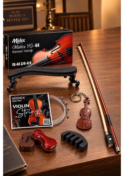 Midex Yg-44Kyt Keman Yastığı Keman Yayı Keman Teli Reçine Susturu