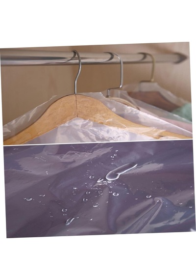 5 Adet 70x120 Cm Şeffaf Elbise Poşeti, Askı Delikli Omuz Kesimli Elbise Poşeti