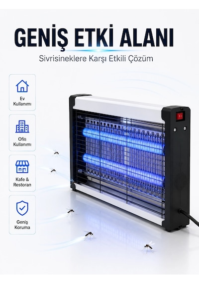 Mey İthalat 10w Uv Haşere Kontrol Cihazı Sessiz Çalışan Elektrikli Sinek Öldürücü Lamba