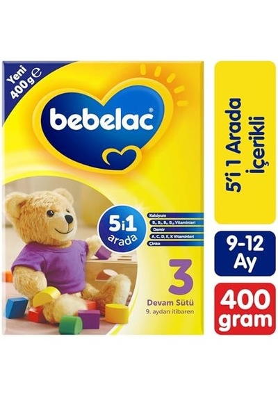 3 Devam Sütü 400 G 9-12 Ay