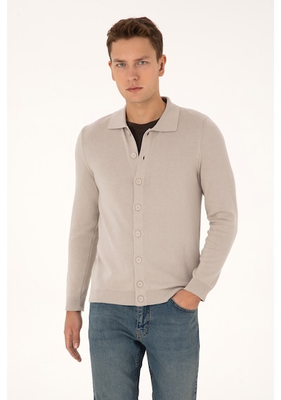 U.s. Polo Assn. Erkek Taş Hırka Triko 50313690-vr049 Tas