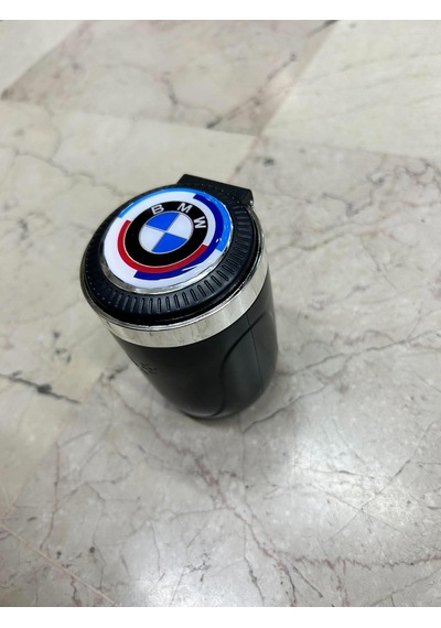 Bmw 50. Yıl Logolu Işıklı Siyah Küllük Üstten Bastırmalı