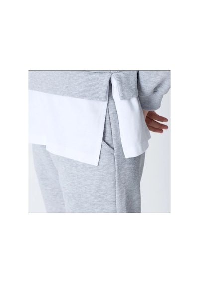 The Kadın Basic Bisiklet Yaka Etek Ucu Detaylı Sweatshirt Ve Pantolon Eşofman Takımı- Siyah/melanj/gri Gri Melanj The Kadın Basic Bisiklet Yaka Etek Ucu Detaylı Sweatshirt Ve Pantolon Eşofman Takımı- Siyah/melanj/gri Gri Melanj
