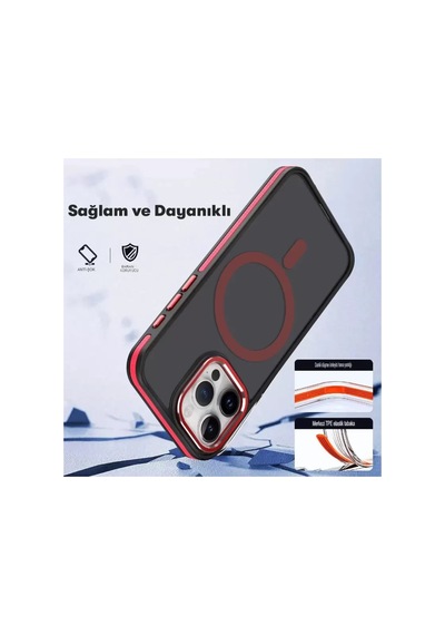 Joko Apple iPhone Uyumlu  15 Pro Uyumlu Winner Magsafe Kapak - Lacivert