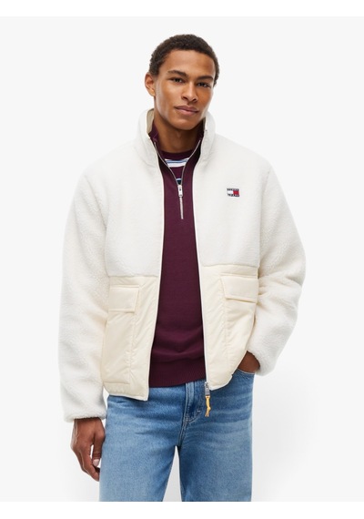 Tommy Hilfiger Tjm Essentıal Mıx Teddy Jacket Erkek Bej Mont - Dm0dm23227