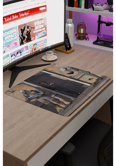 Half Life Kaymaz Dikişli Kauçuk Oyuncu Mousepad V4 - 48x40 Xl Gaming Mouse Pad Fare Altlığı