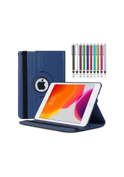 Ipad 5 Nesil - 9.7 2017 Kılıf A1822 A1823 Uyumlu 360 Dönerli Tablet Kılıfı + Kalem Arka Kapak