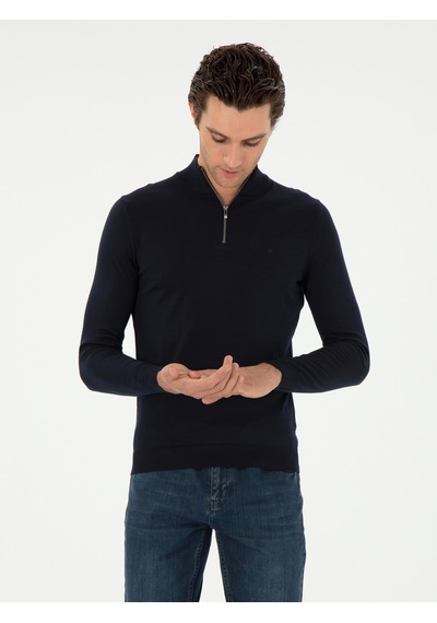 Cacharel Lacivert Regular Fit Basic Kazak