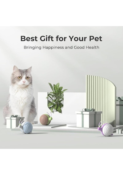 Şarjlı Akıllı İneraktif Kedi Salyangoz Oyuncağı 7x5x5,8 Cm