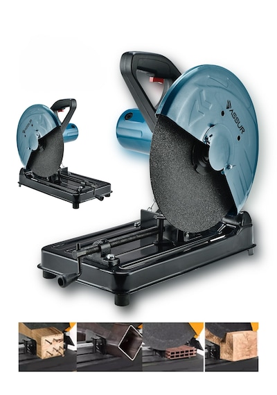 Assur ASR618 2000 W 355 MM Profil Metal Kesme Mavi