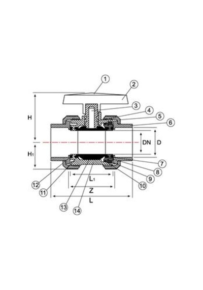 U Pvc Küresel Vana Yapıştırma Muflu 110 Mm Pimtaş