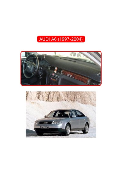 Audı A6 1997-2004 Torpido Koruma Halısı Kırmızı Kenar