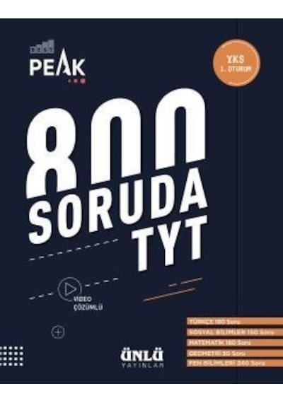 800 Soruda Tyt Soru Bankası - Ünlü Yayınları