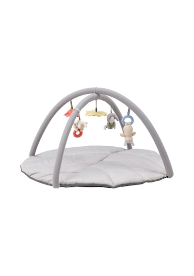 Oyuncaklı Bebek Oyun Halısı 90x49 Cm Meridyendukkan Gri Renk Aktivite-bebek Jimnastiği Oyun Halısı
