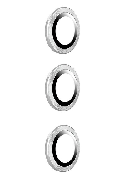 Kilifone - Samsung Uyumlu Galaxy S24 Plus - Kamera Lens Koruyucu Cam Filmi - Gümüş