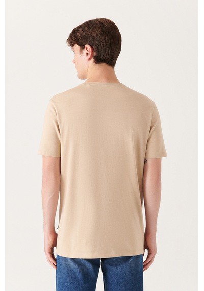 Avva Erkek Bej Ultrasoft Bisiklet Yaka Düz Standart Fit Normal Kesim Modal T-Shirt B001171 Bej Avva Erkek Bej Ultrasoft Bisiklet Yaka Düz Standart Fit Normal Kesim Modal T-Shirt B001171 Bej