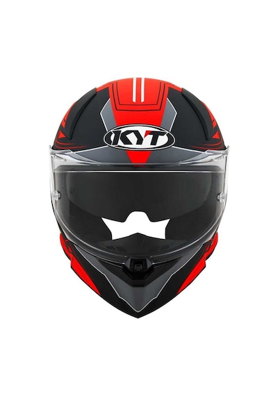 Kyt R2r Kapalı Kask Mat Gri - Kırmızı - Siyah
