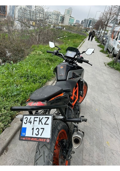 Ktm Duke 250 / 390 Uyumlu Arka Koruma Demiri Siyah Renk