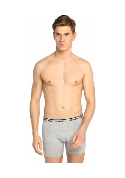 Seher 0060 Erkek Boxer Likralı Şort 6'Lı Paket
