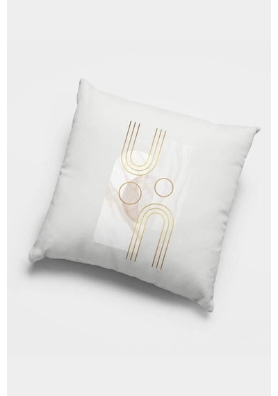 Gri Modern Desenli Çift Taraf 4'lü Set Kırlent Kılıfı 4kr057n11