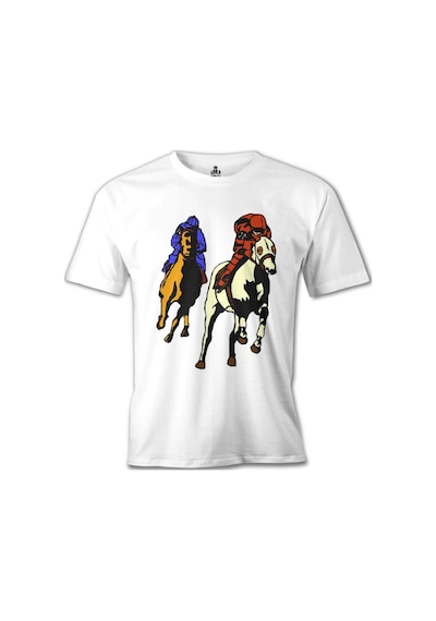 At 9 Beyaz Erkek Tshirt