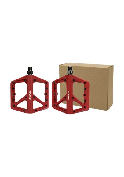 Wake Renkli Plastik Rulmanlı Vidalı Platform Pedal 137 X 115 Mm Kırmızı