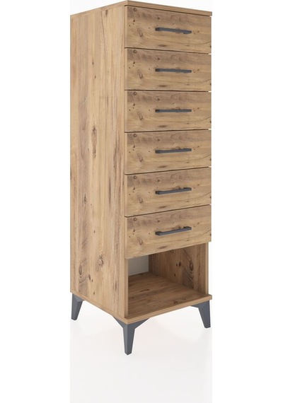 Hyperion Dolap 6 Çekmeceli 44x44x134 Çam-çam Çam Hyperion Dolap 6 Çekmeceli 44x44x134 Çam-çam Çam