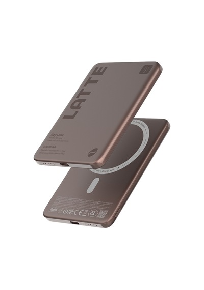 Wiwu Wi-p085 Magpearl Serisi Ultra İnce Wireless Kablosuz Powerbank 5000mah 15w Kahverengi
