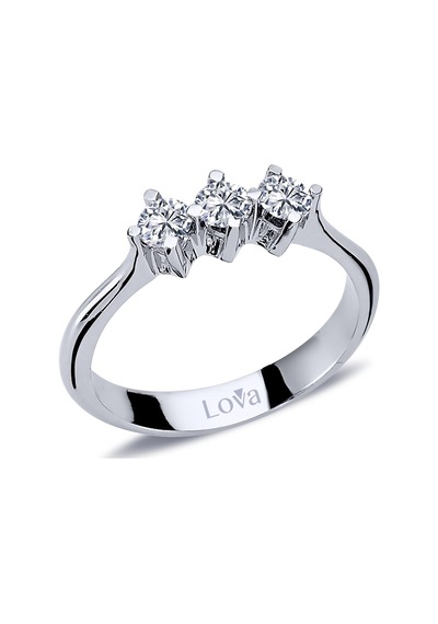 Lova 0,45 Karat Pırlanta Tria Yüzük - 1050206