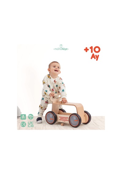 Driveme Wood Ambulans Yürüteç - Bin Sür - Oyuncak Deposu